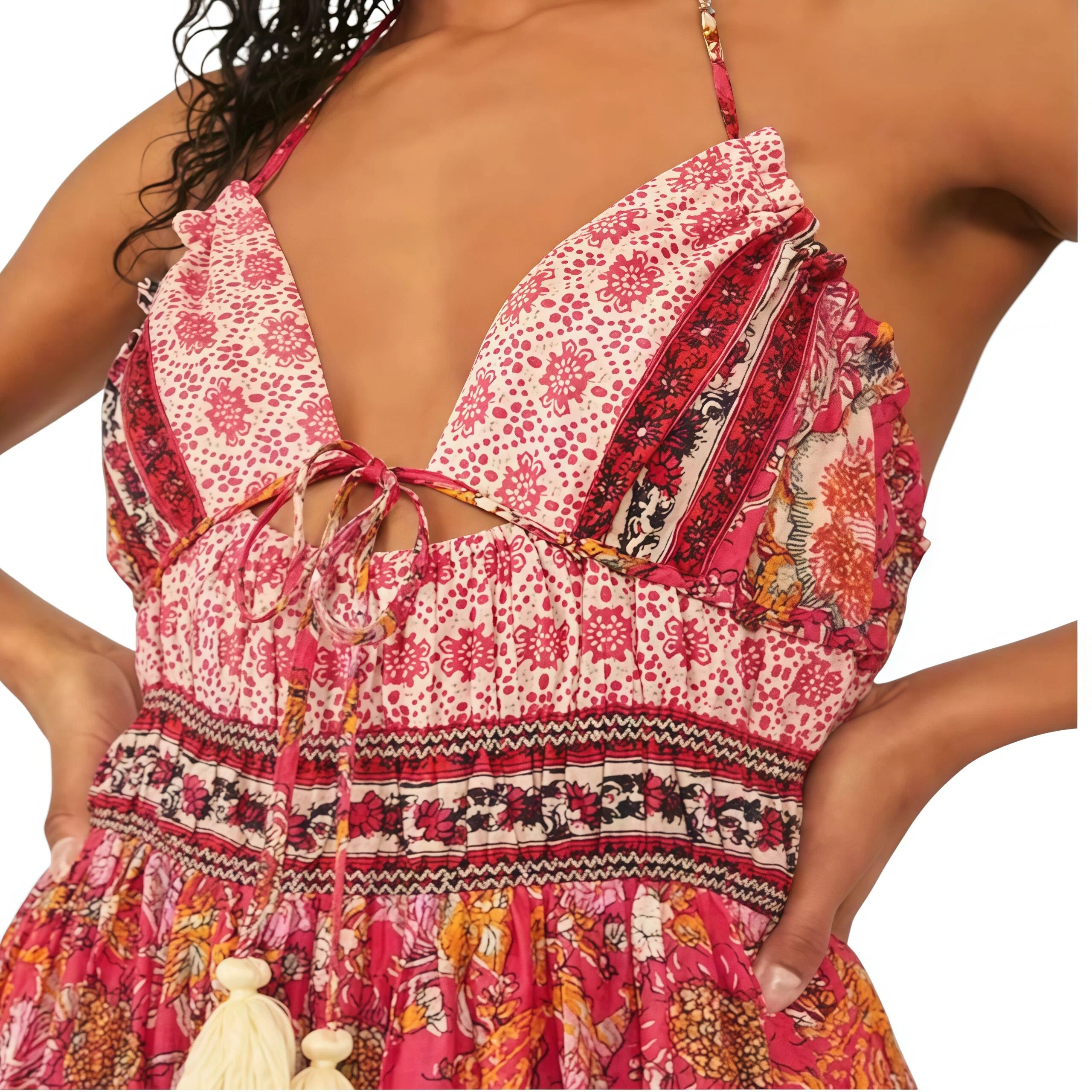 Floral print sun dress