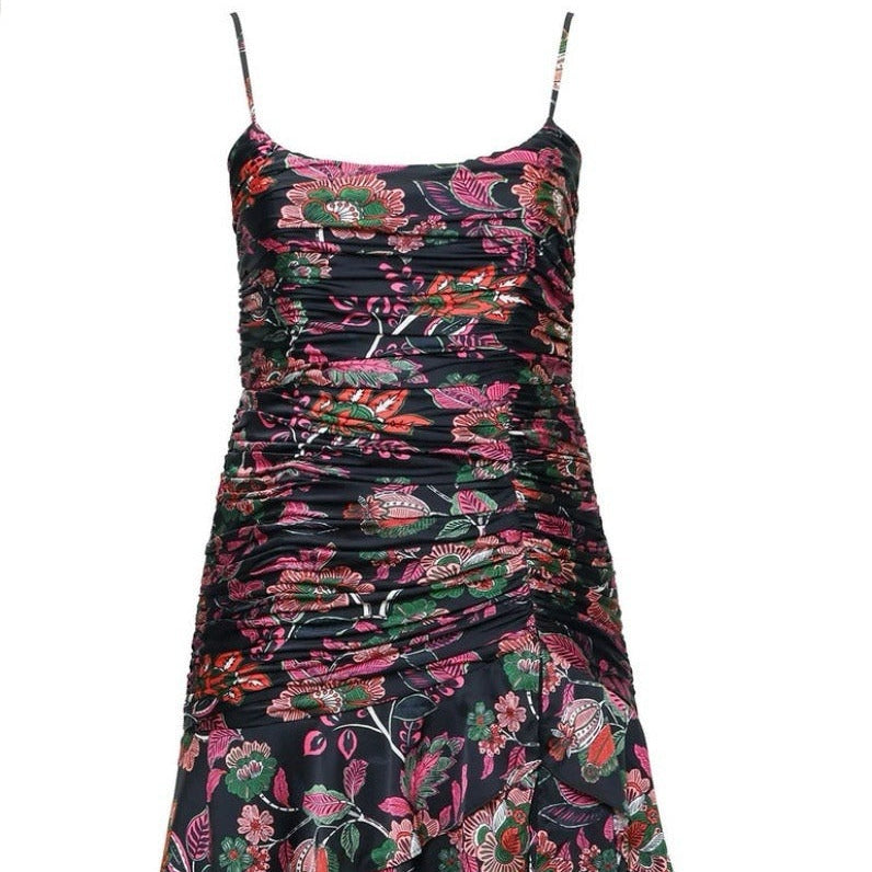 Slit halter maxi dress